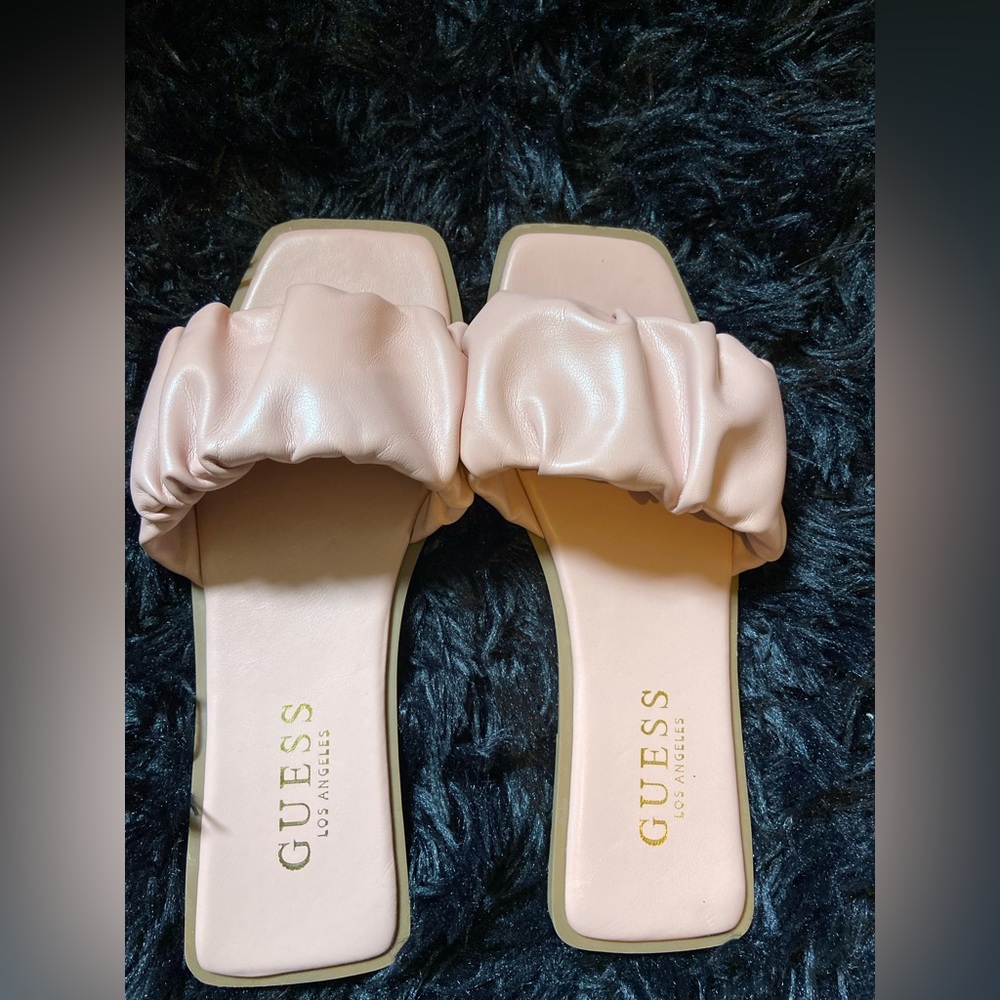 Rose Gold Guess Sandals